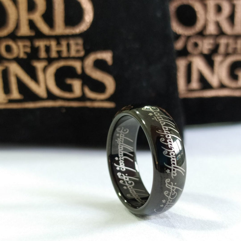 Anéis Épicos: Réplicas do Senhor dos Anéis em Tungstênio Banhado em PVD