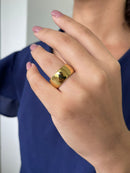 Unidade Aliança Boleada 10mm Com 6 Camadas Ouro 18k em Tungstênio